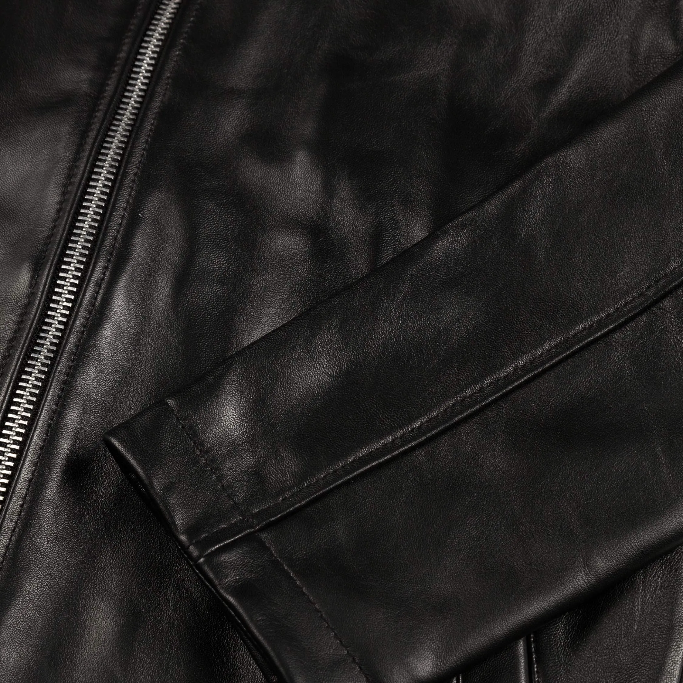 Sunflower Short Leather Jacket sold by Asphalt Gold product image thumbnail 4