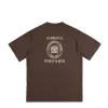 Sporty & Rich Crest Seal 100th T Shirt sold by Asphalt Gold