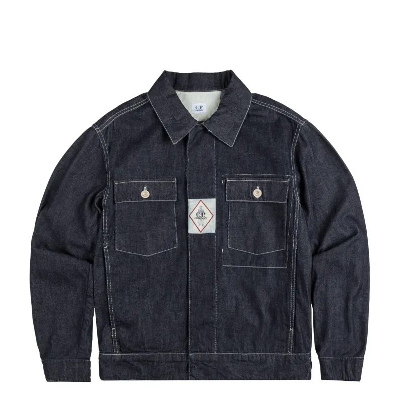 ALCATRAZ PATTERN DENIM JACKET [BLACK] | Parallel