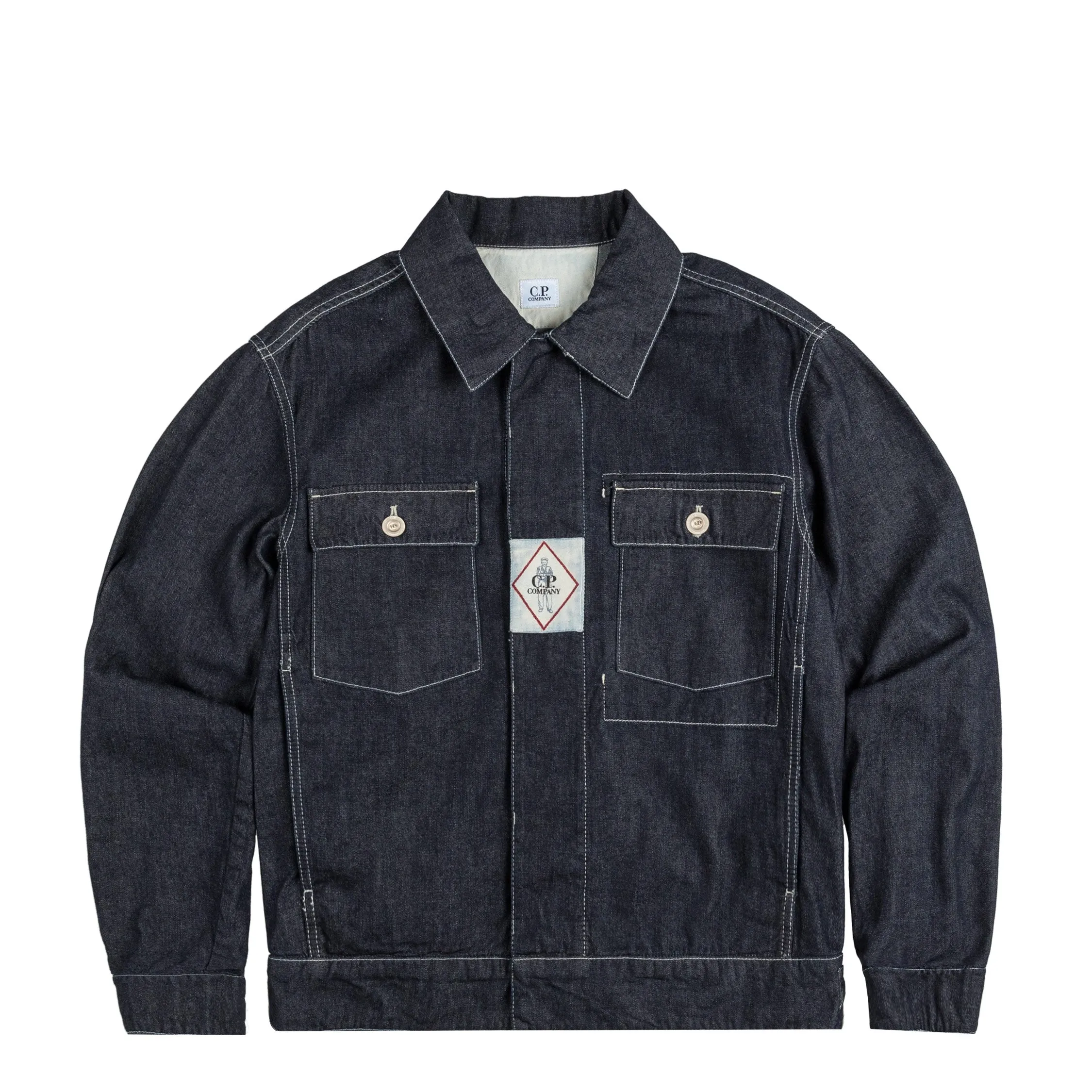 C.P. Company 3/1 Denim Short Jacket sold by Asphalt Gold