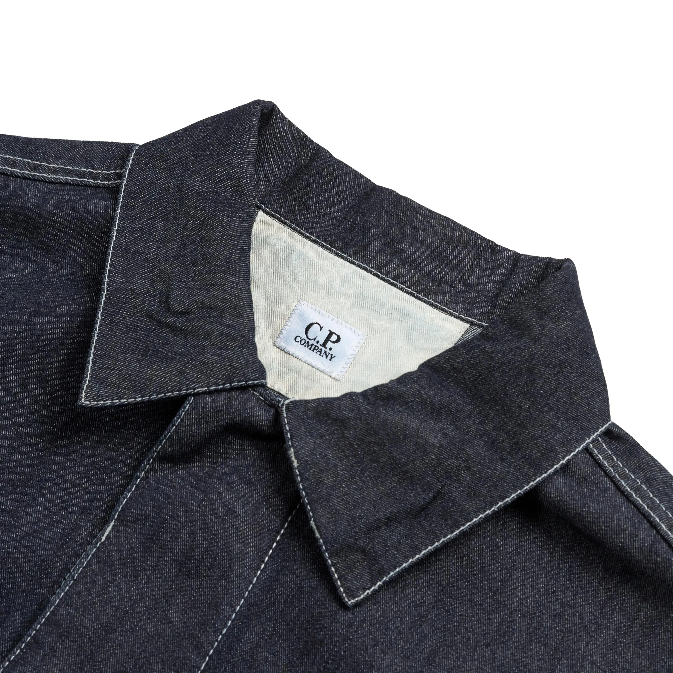 C.P. Company 3/1 Denim Short Jacket sold by Asphalt Gold product image thumbnail 2