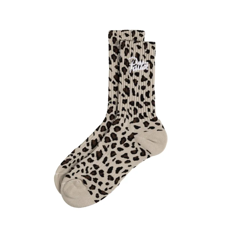 Patta Leopard Script Logo Sport Socks sold by Asphalt Gold