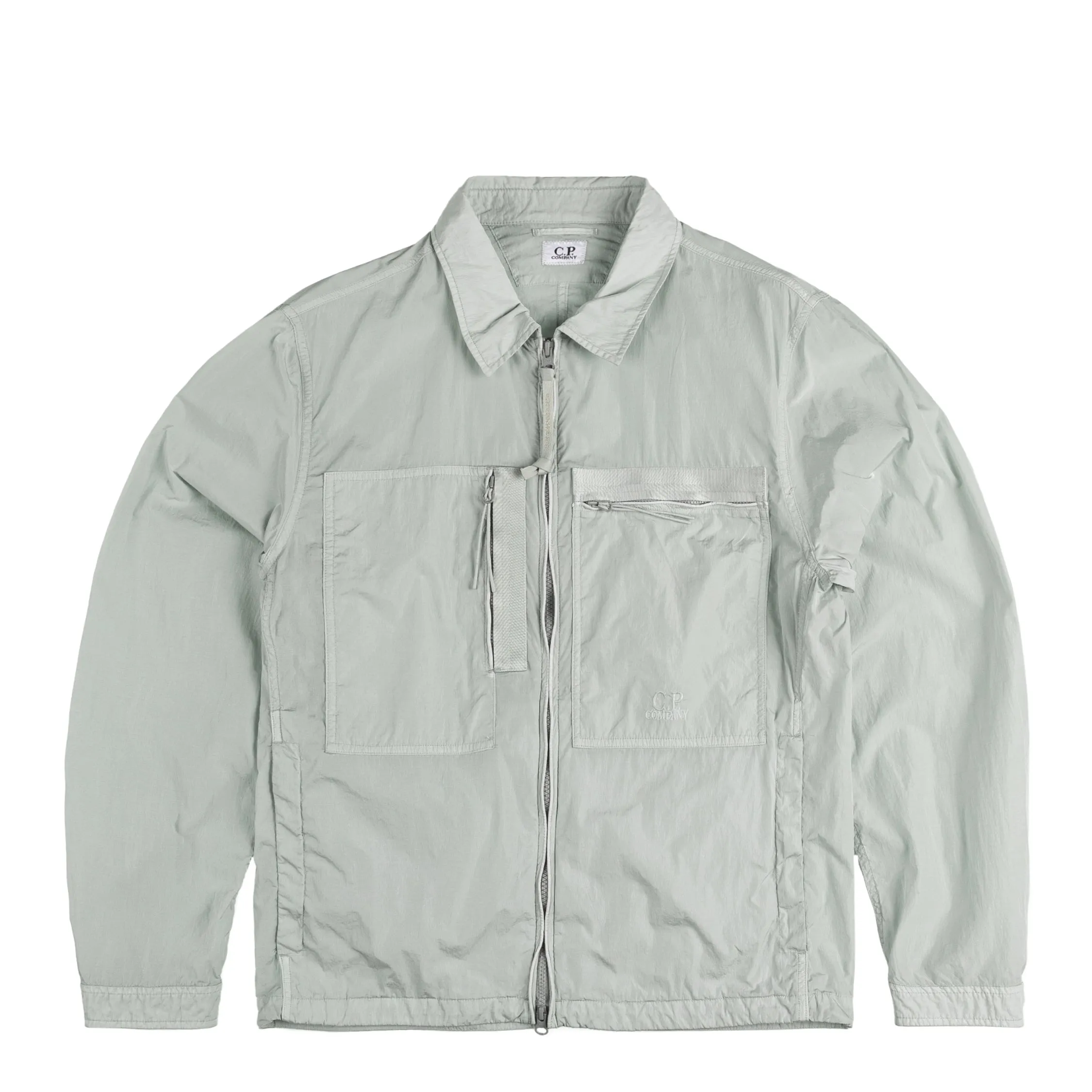 C.P. Company Chrome-R Full Zip Logo Overshirt sold by Asphalt Gold