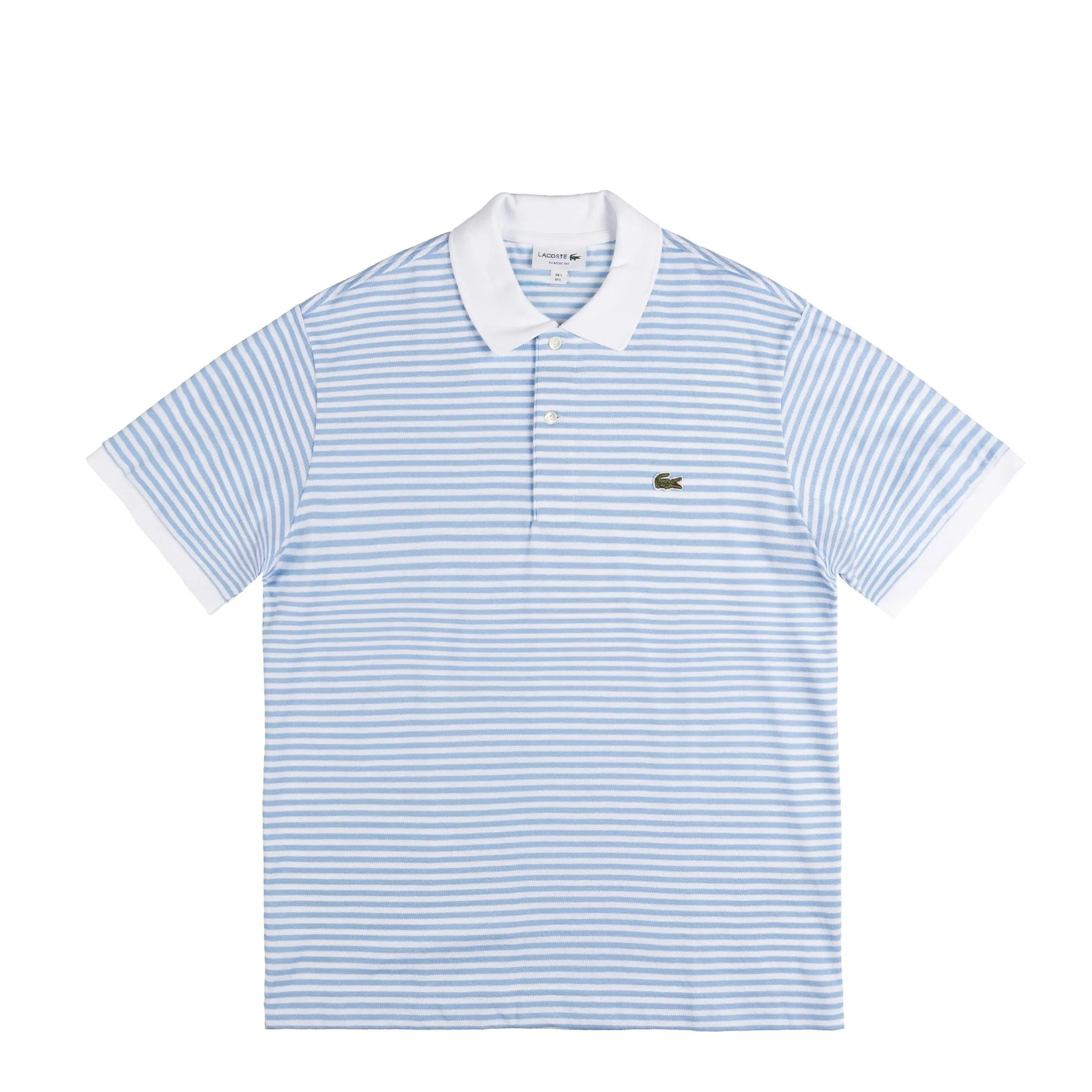 Lacoste Classic Fit Striped Petit Piqué Polo Shirt sold by Asphalt Gold