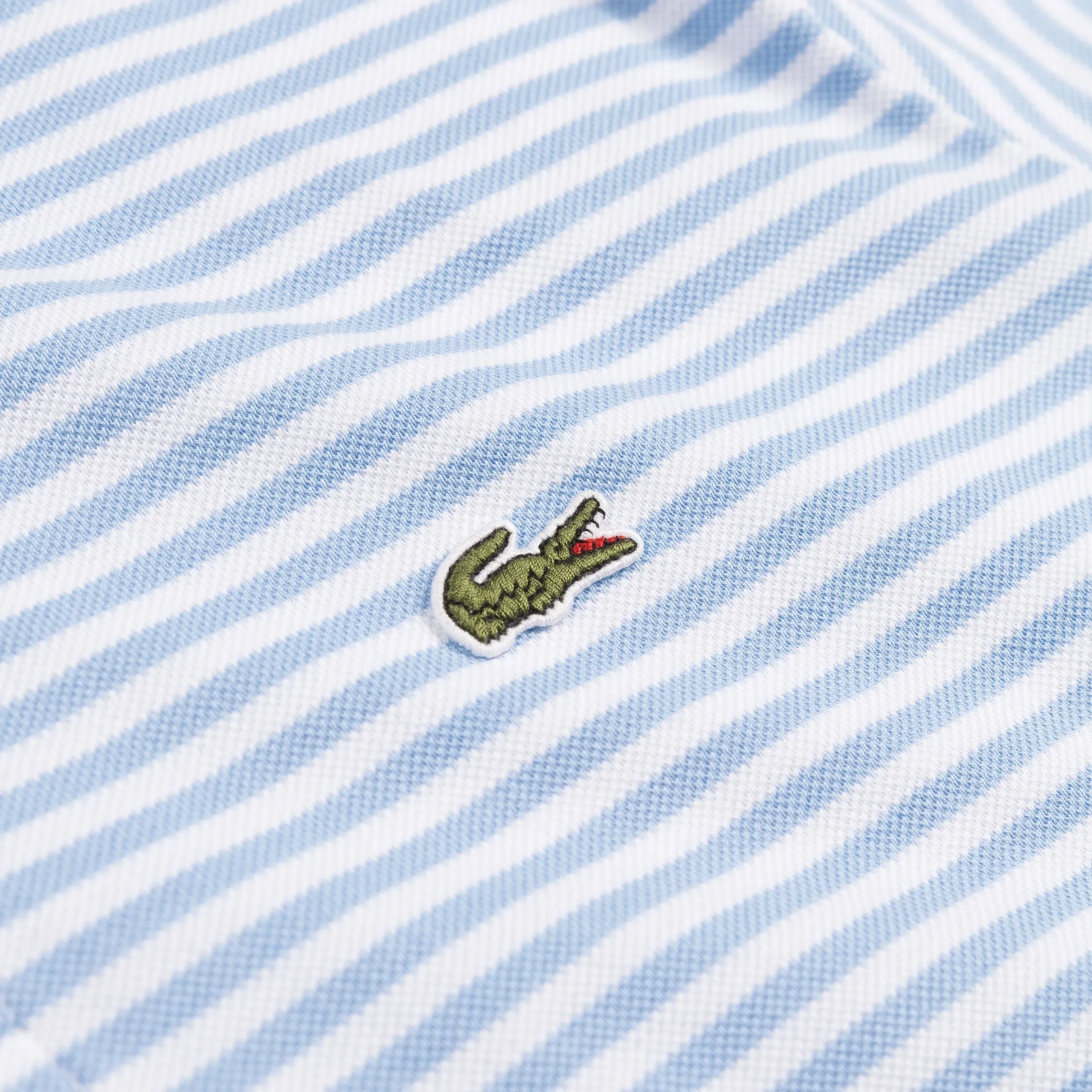 Lacoste Classic Fit Striped Petit Piqué Polo Shirt sold by Asphalt Gold product image thumbnail 3