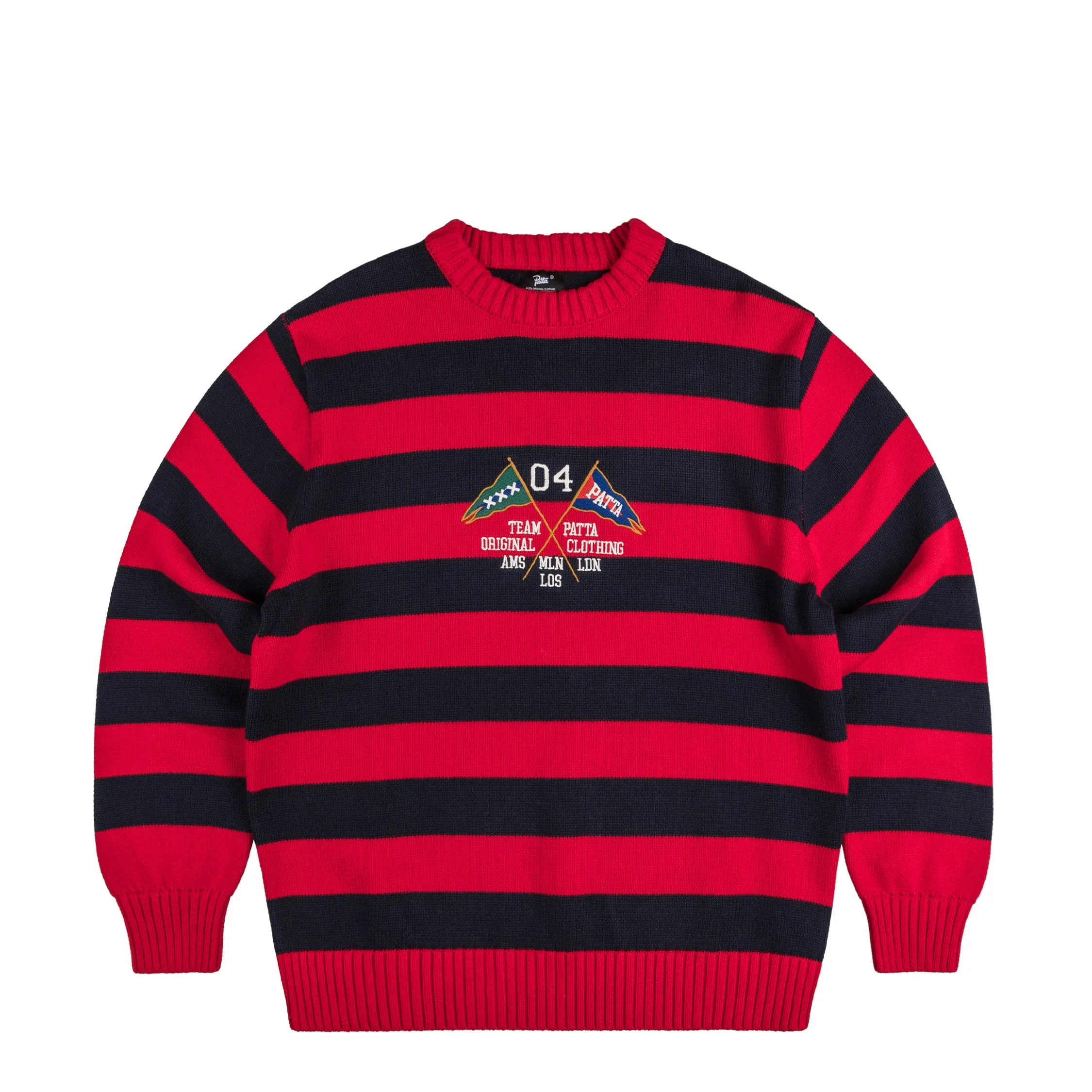 Patta Striped Flag Knitted Sweater sold by Asphalt Gold