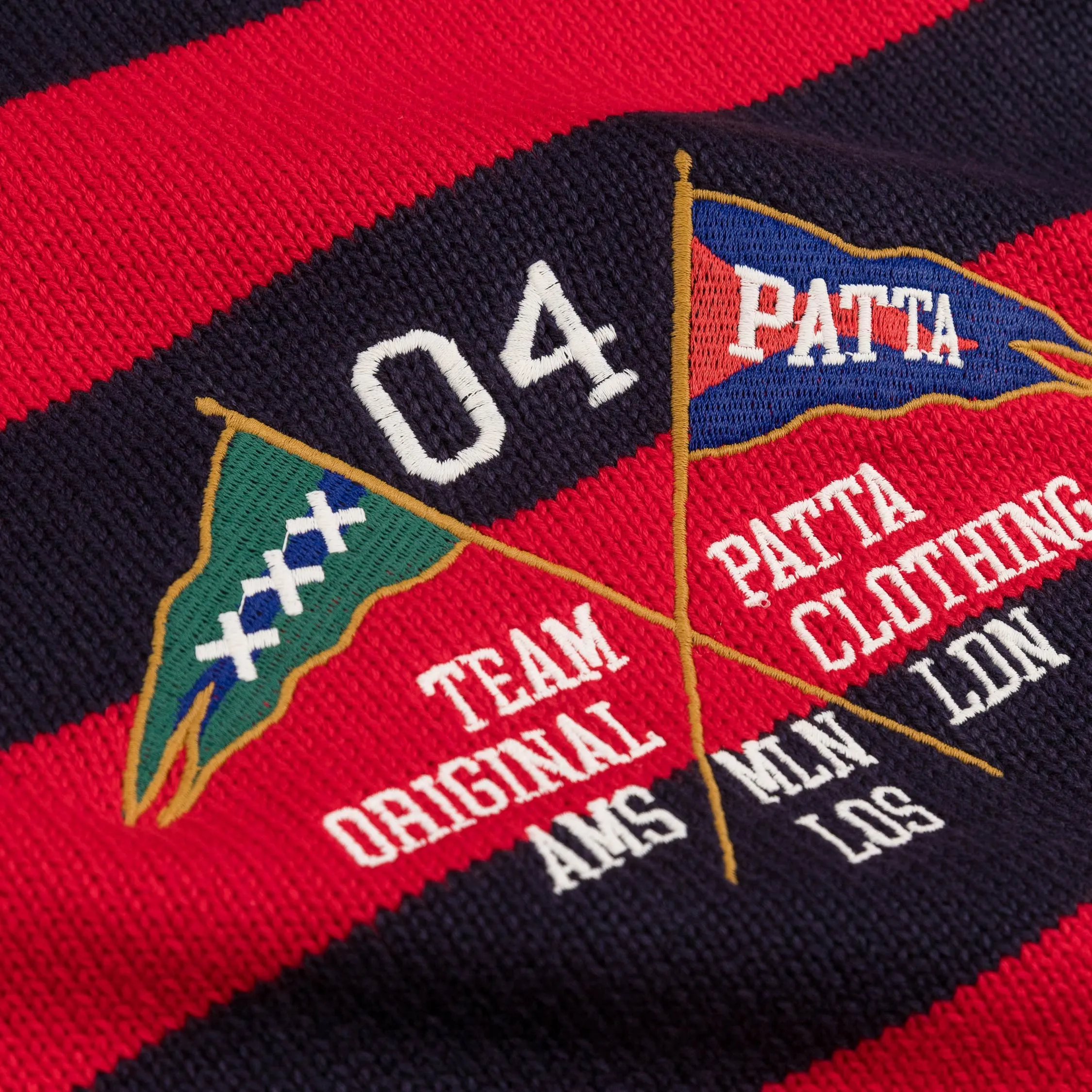Patta Striped Flag Knitted Sweater sold by Asphalt Gold product image thumbnail 3