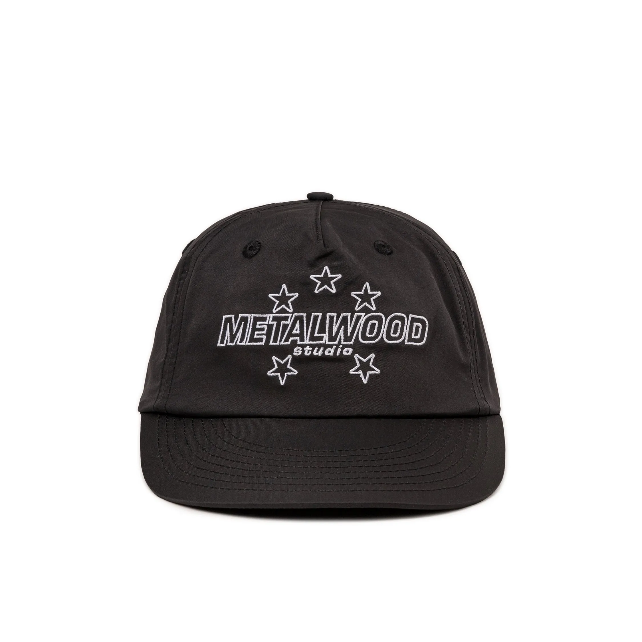 Metalwood Satin Stars 5-Panel Snapback Hat sold by Asphalt Gold
