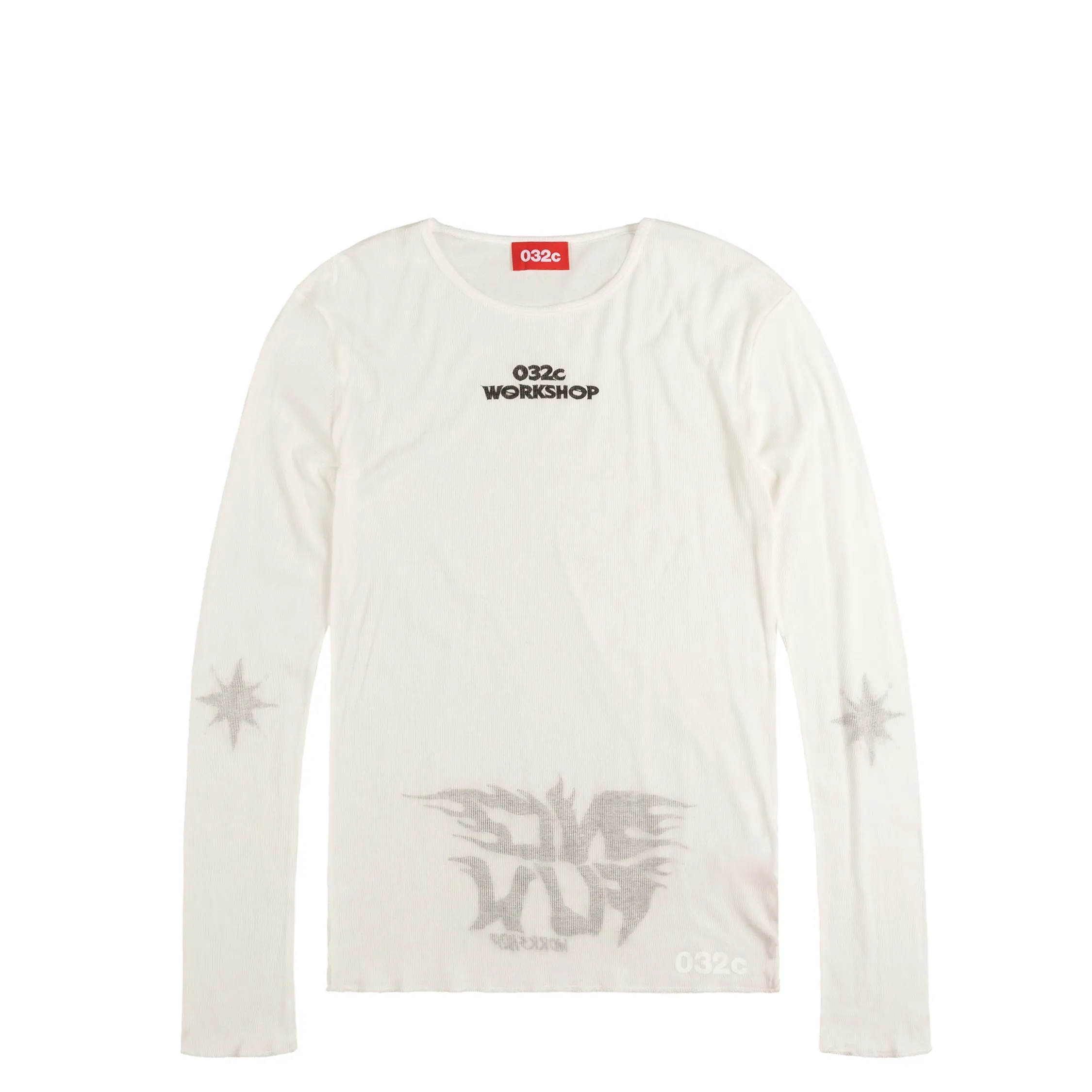 032c 'Black Sun' Fine Rib Longsleeve sold by Asphalt Gold