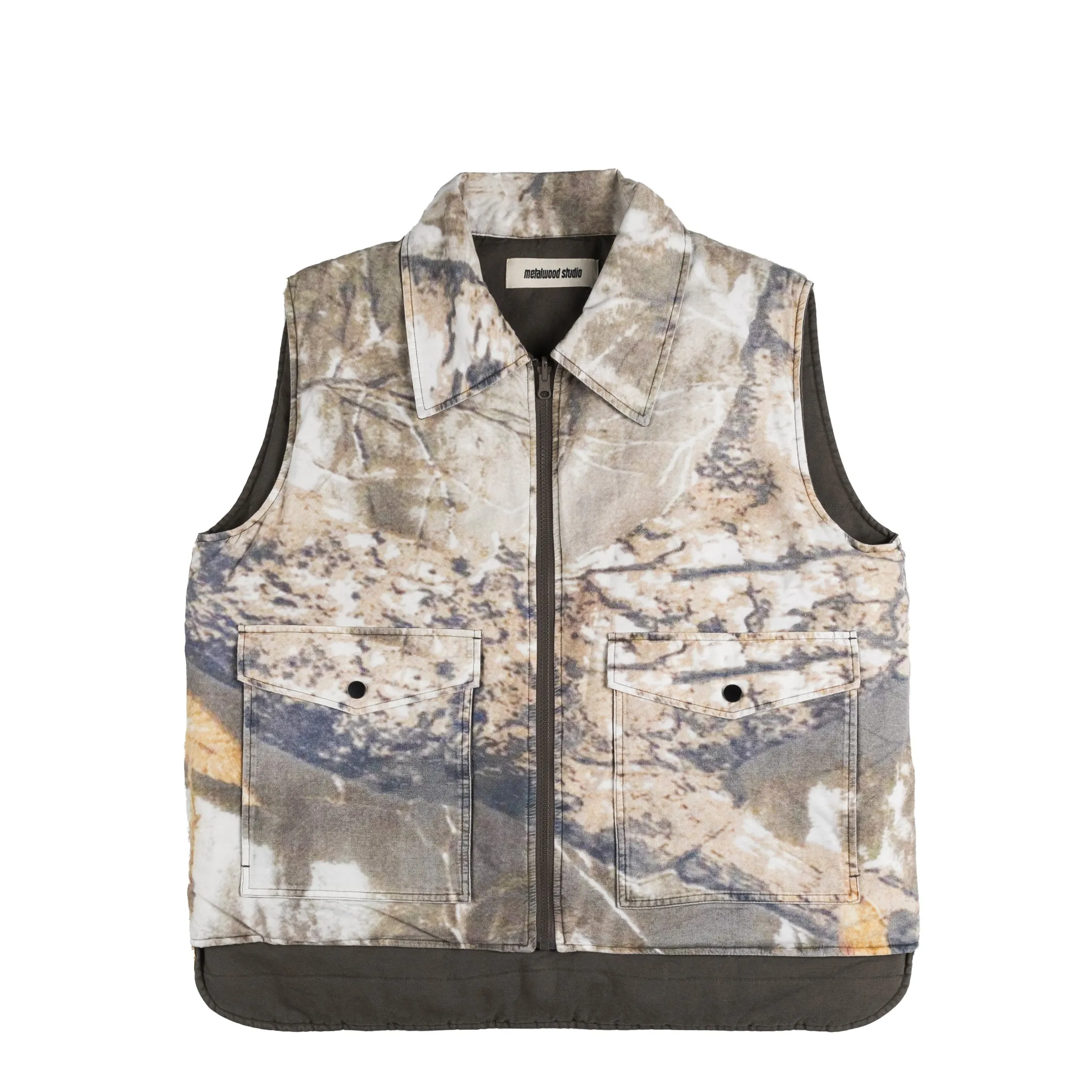 Metalwood Poly Filled Reversible Vest sold by Asphalt Gold