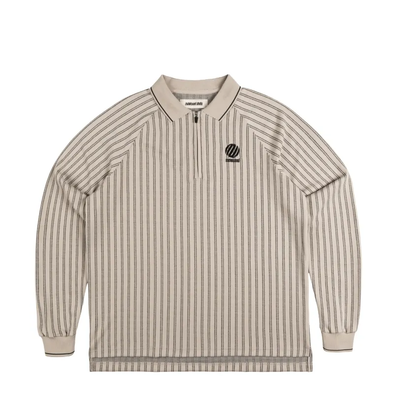 Metalwood Ribbed LS Polo sold by Asphalt Gold