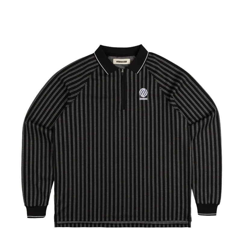 Metalwood Ribbed LS Polo sold by Asphalt Gold