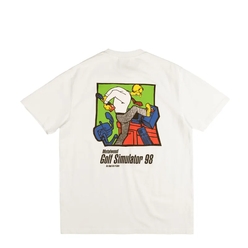 Metalwood Simulator 98 T-Shirt (White) sold by Asphalt Gold