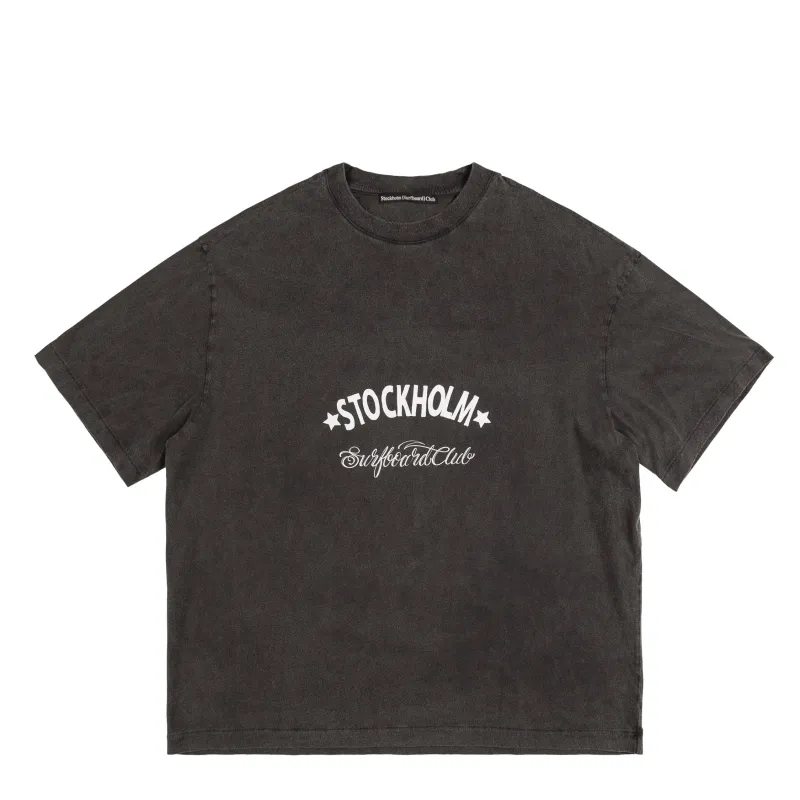 Stockholm Surfboard Club Box Tee Sign sold by Asphalt Gold