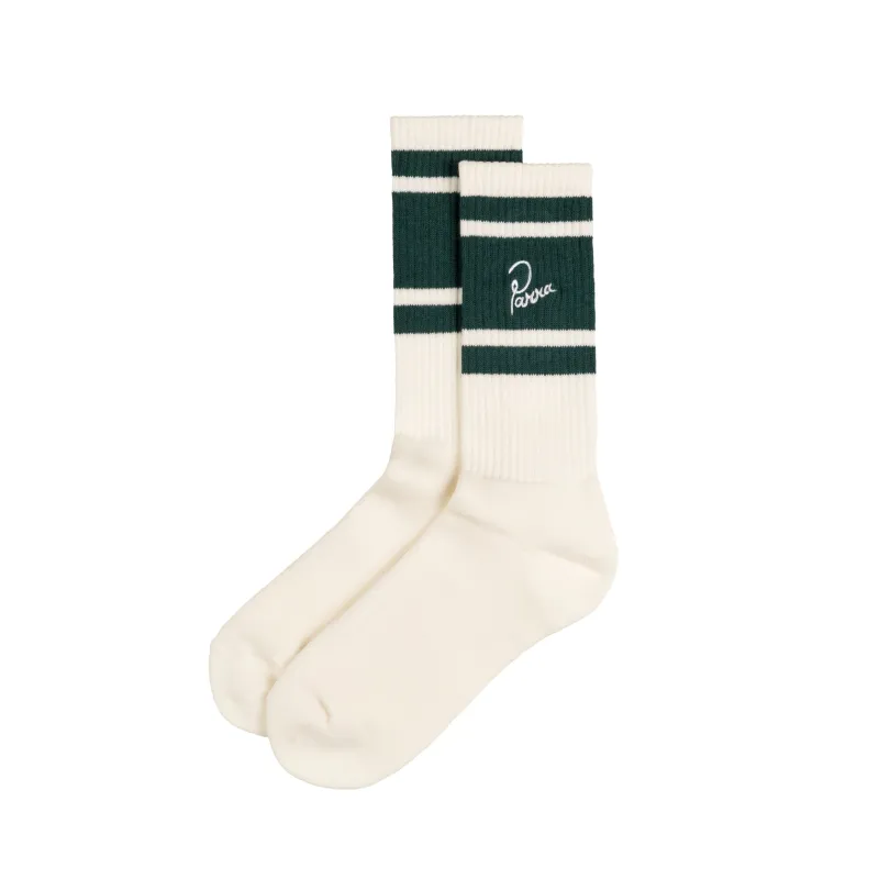 By Parra Signature Striped Crew Socks sold by Asphalt Gold