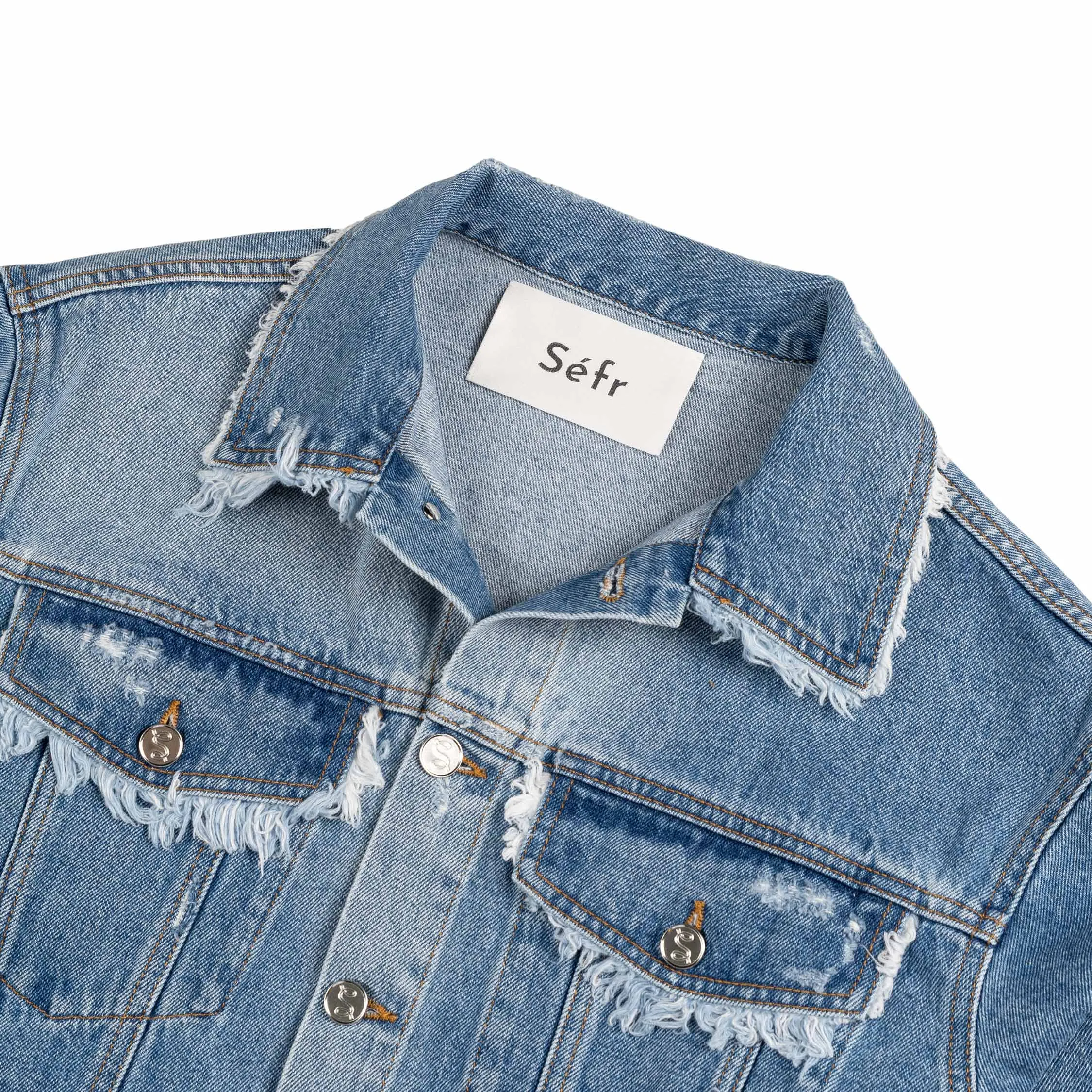 Sefr Alvarez Denim Jacket sold by Asphalt Gold product image thumbnail 3