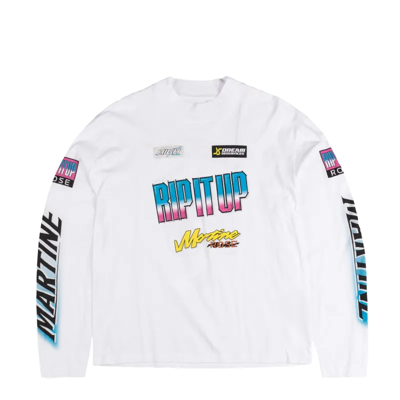 Martine Rose Funnel Neck Longsleeve T-Shirt sold by Asphalt Gold