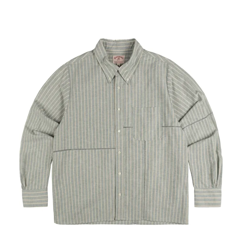 Brain Dead  x Brooks Brothers Patchwork Oxford Button Up sold by Asphalt Gold