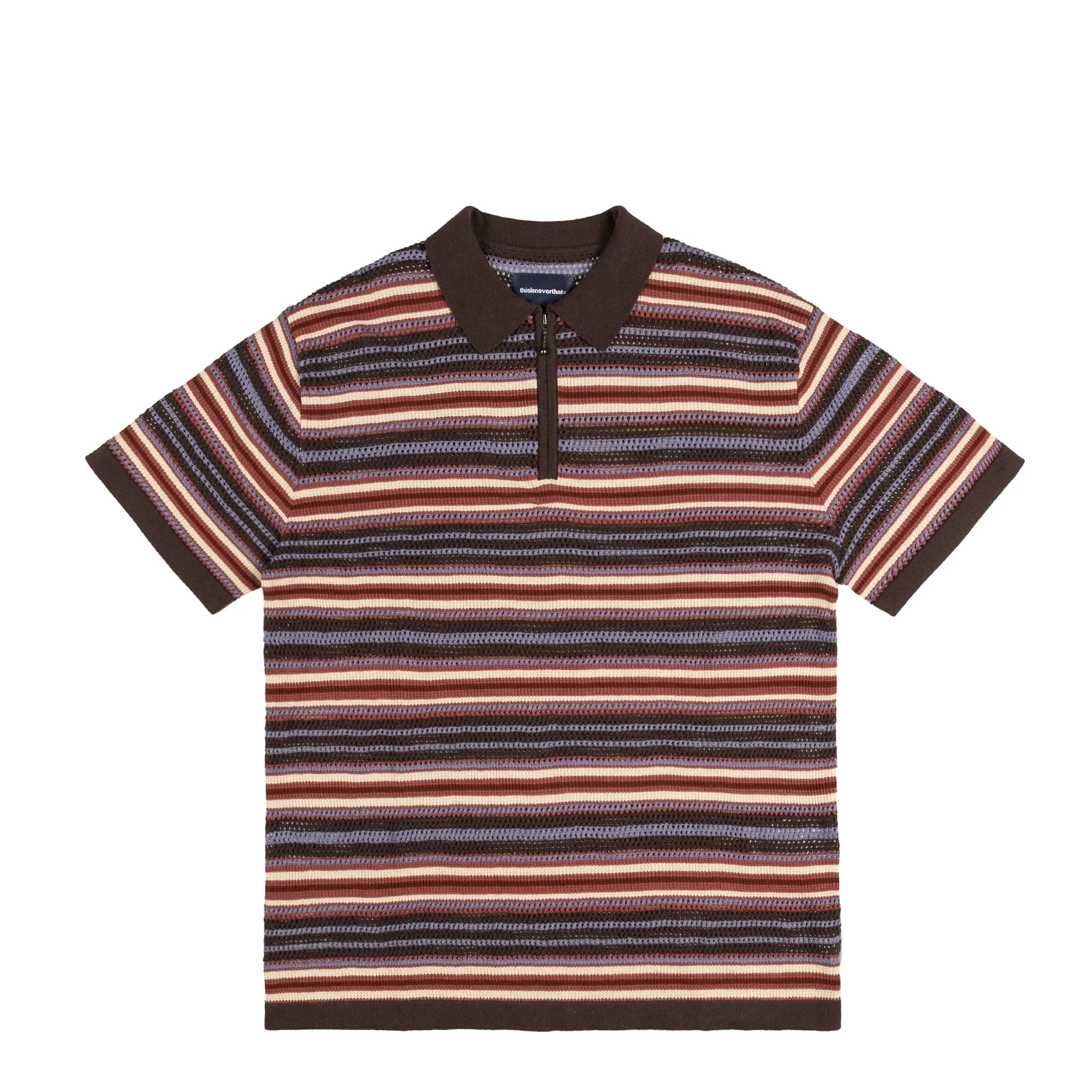 thisisneverthat Stipe Knit Polo sold by Asphalt Gold
