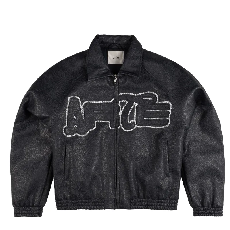 Arte Antwerp Big Logo Leather Jacket sold by Asphalt Gold
