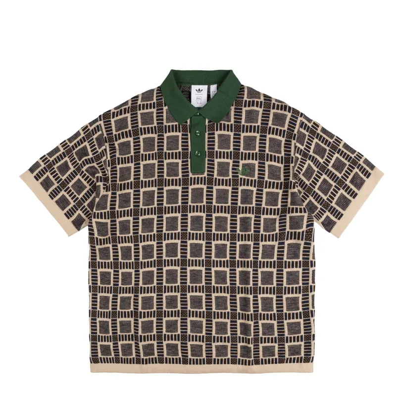 Adidas x Brain Dead Knit Polo Shirt sold by Asphalt Gold