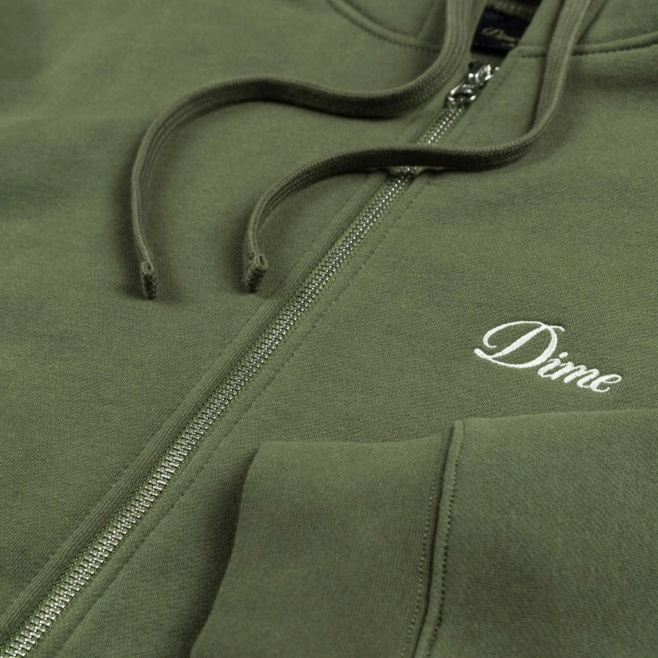 Dime Cursive Zip Hoodie sold by Asphalt Gold product image thumbnail 3
