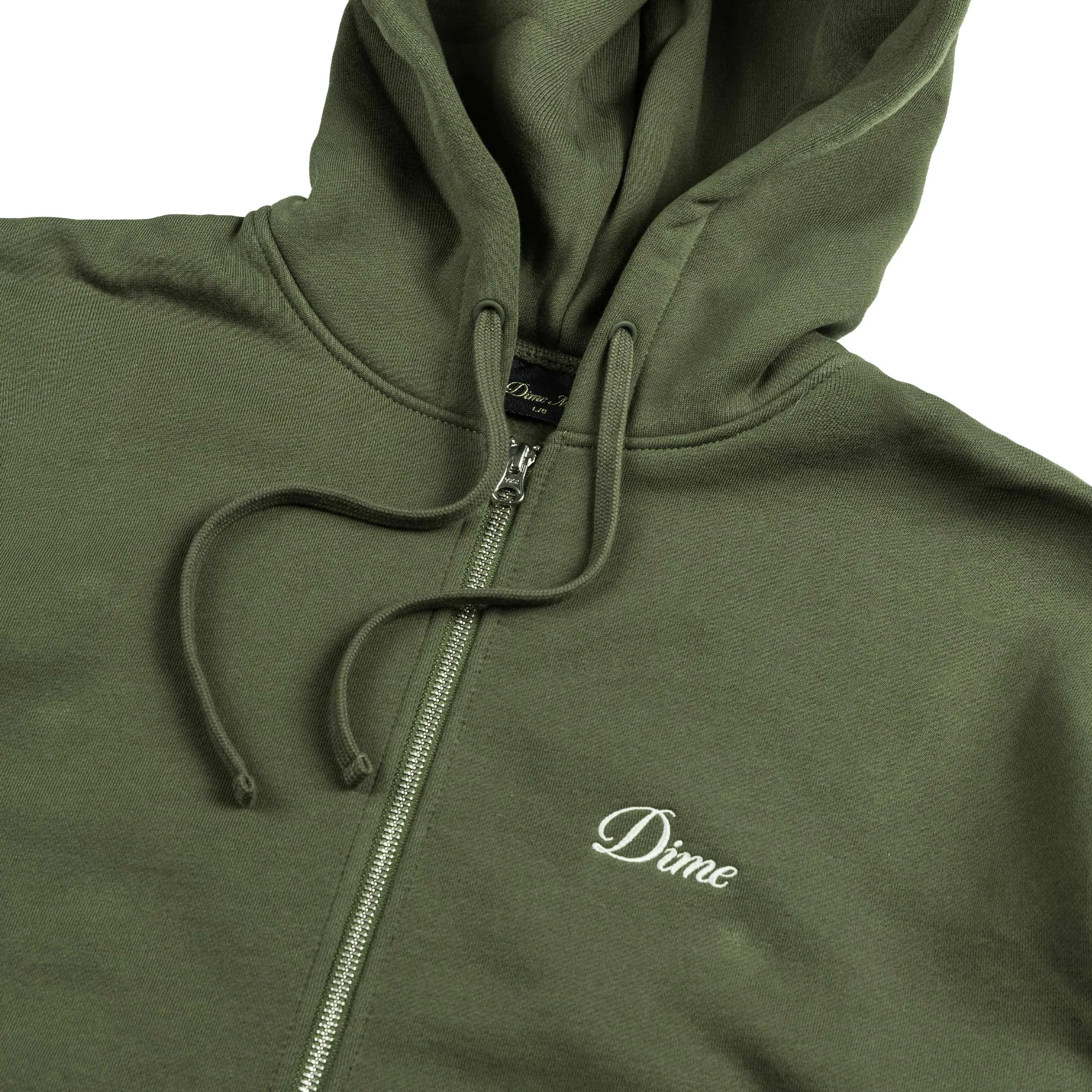 Dime Cursive Zip Hoodie sold by Asphalt Gold product image thumbnail 2