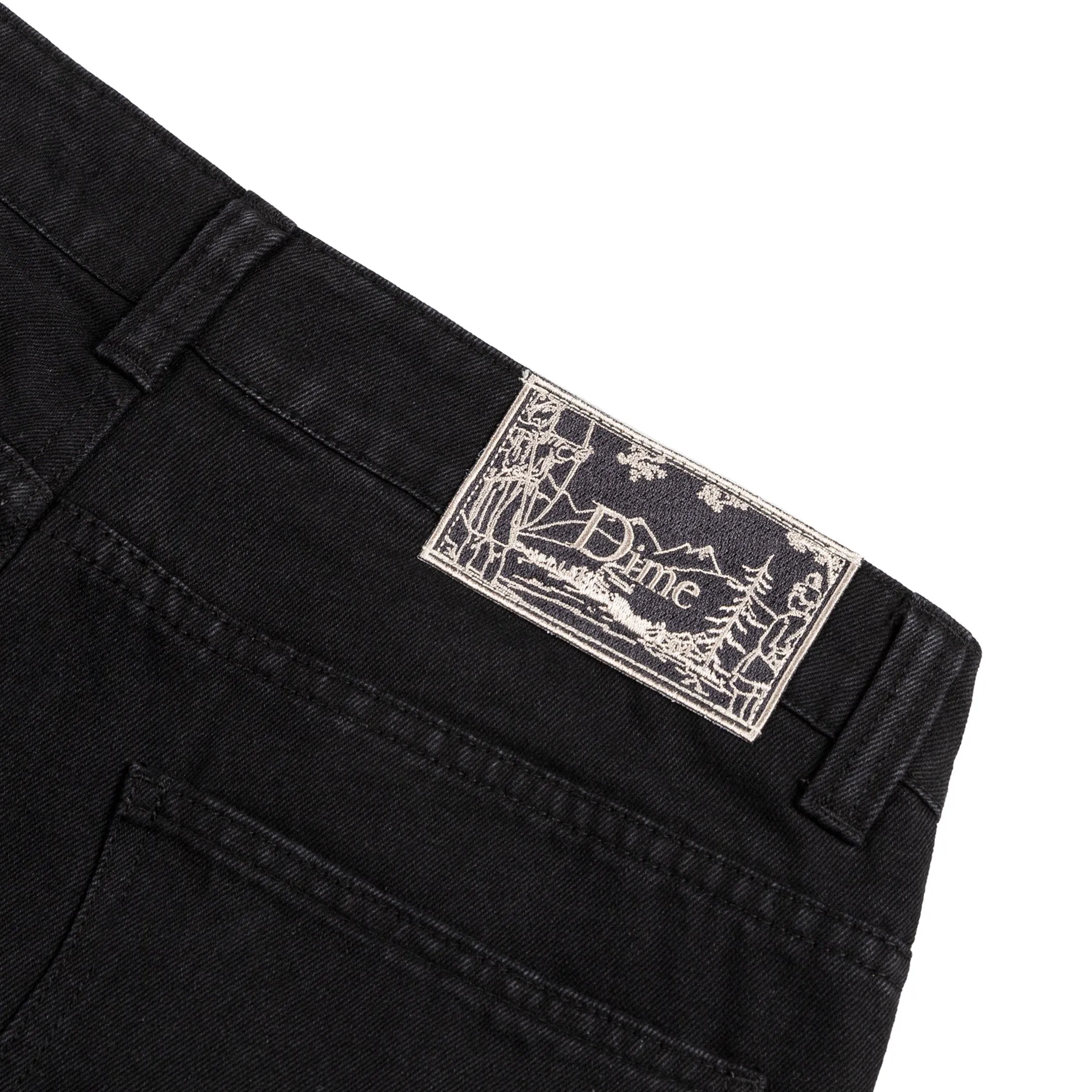 Dime Carpenter Denim Shorts Jet sold by Asphalt Gold product image thumbnail 4