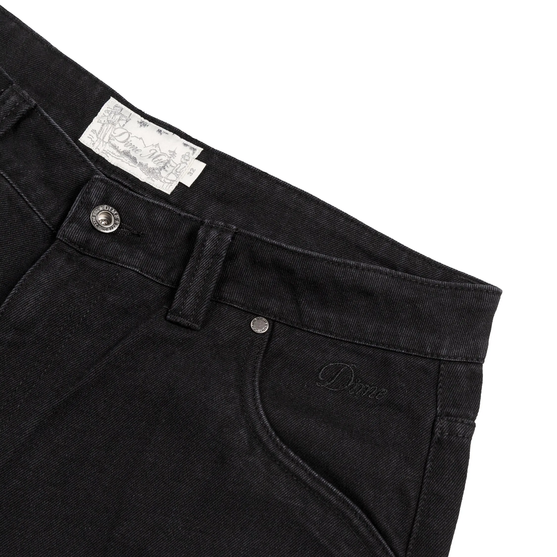 Dime Carpenter Denim Shorts Jet sold by Asphalt Gold product image thumbnail 3