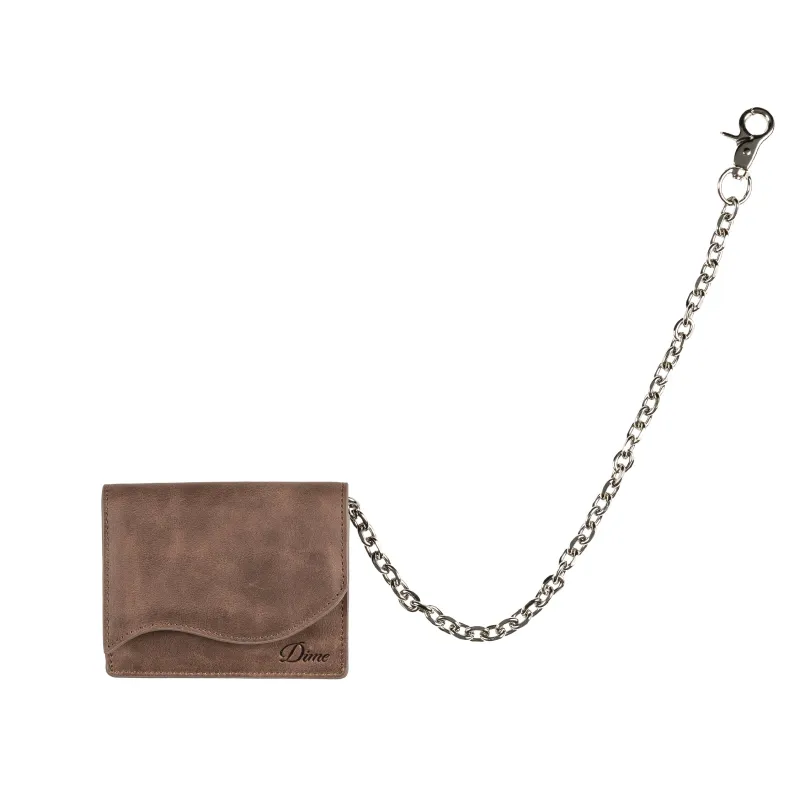 Dime Chain Leather Wallet sold by Asphalt Gold