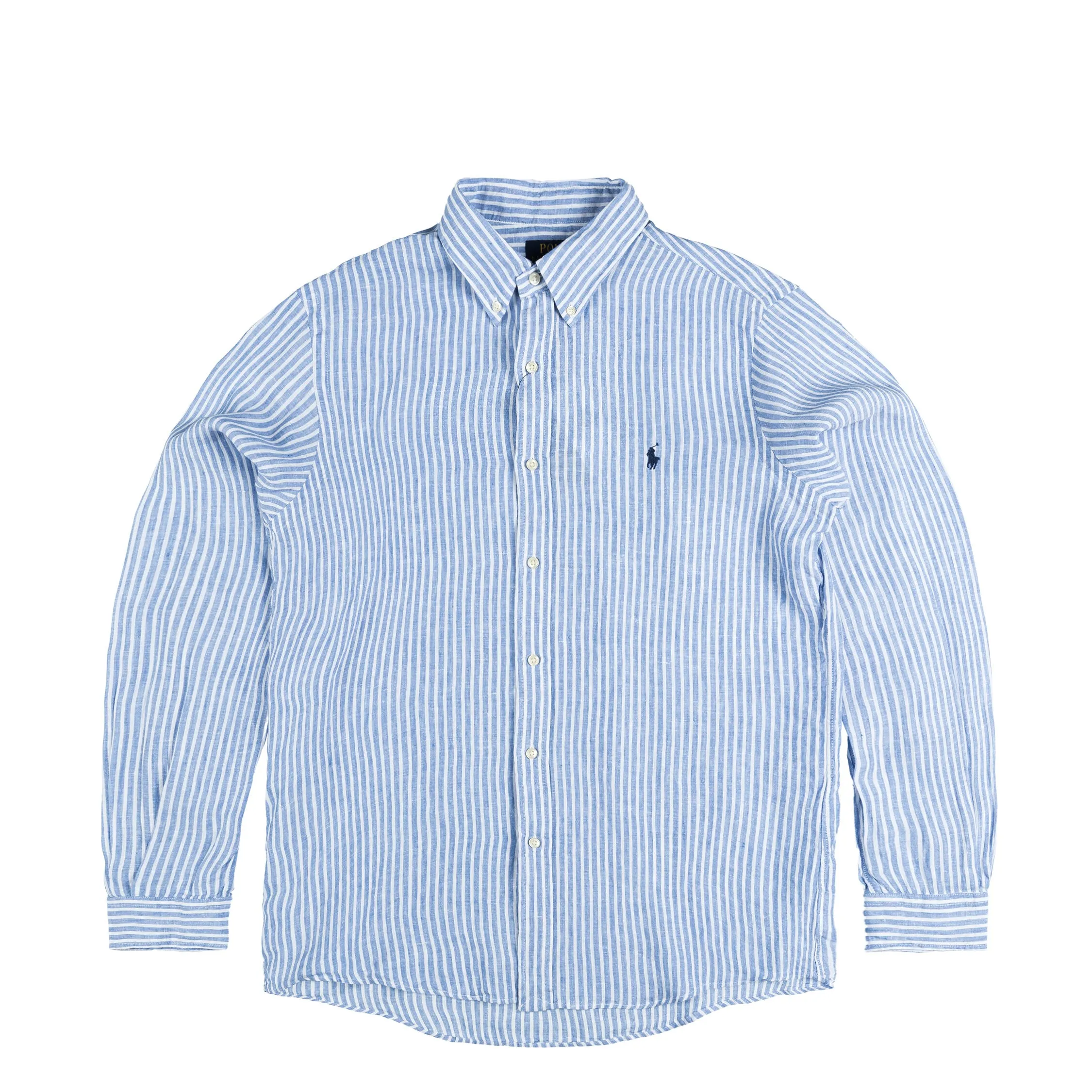 Polo Ralph Lauren Custom Fit Striped Linen Shirt sold by Asphalt Gold