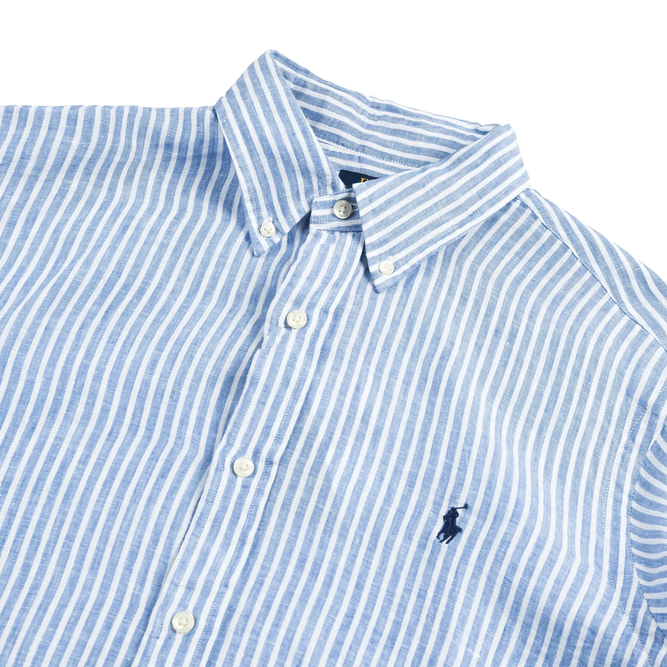 Polo Ralph Lauren Custom Fit Striped Linen Shirt sold by Asphalt Gold product image thumbnail 2