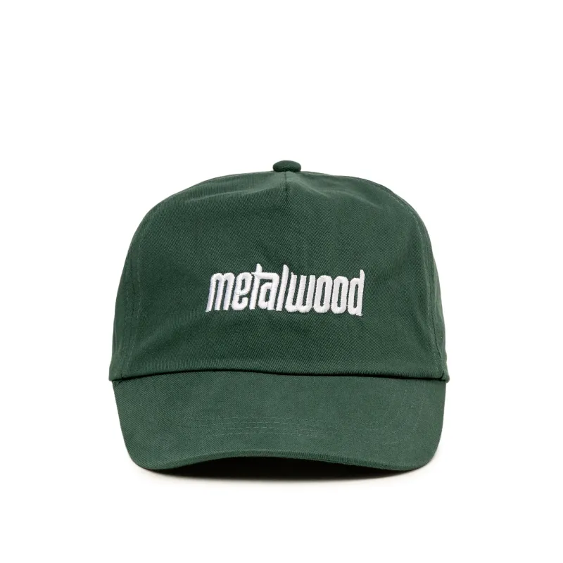 Metalwood Metal Logo 5-Panel Hat sold by Asphalt Gold