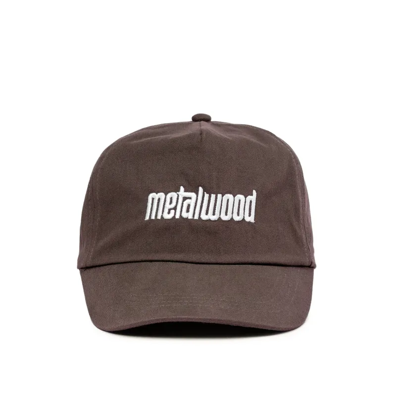 Metalwood Metal Logo 5-Panel Hat sold by Asphalt Gold