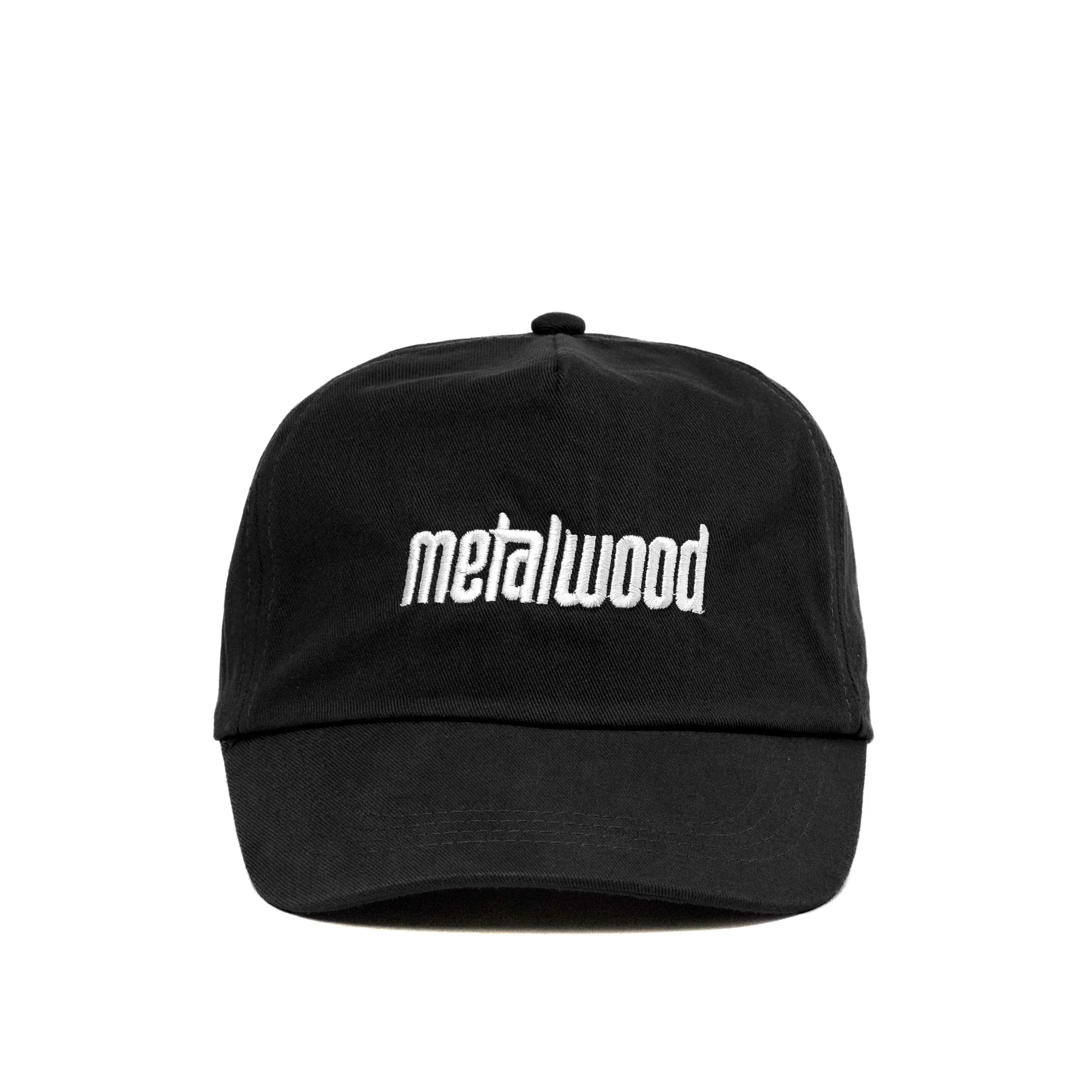 Metalwood Metal Logo 5-Panel Hat sold by Asphalt Gold