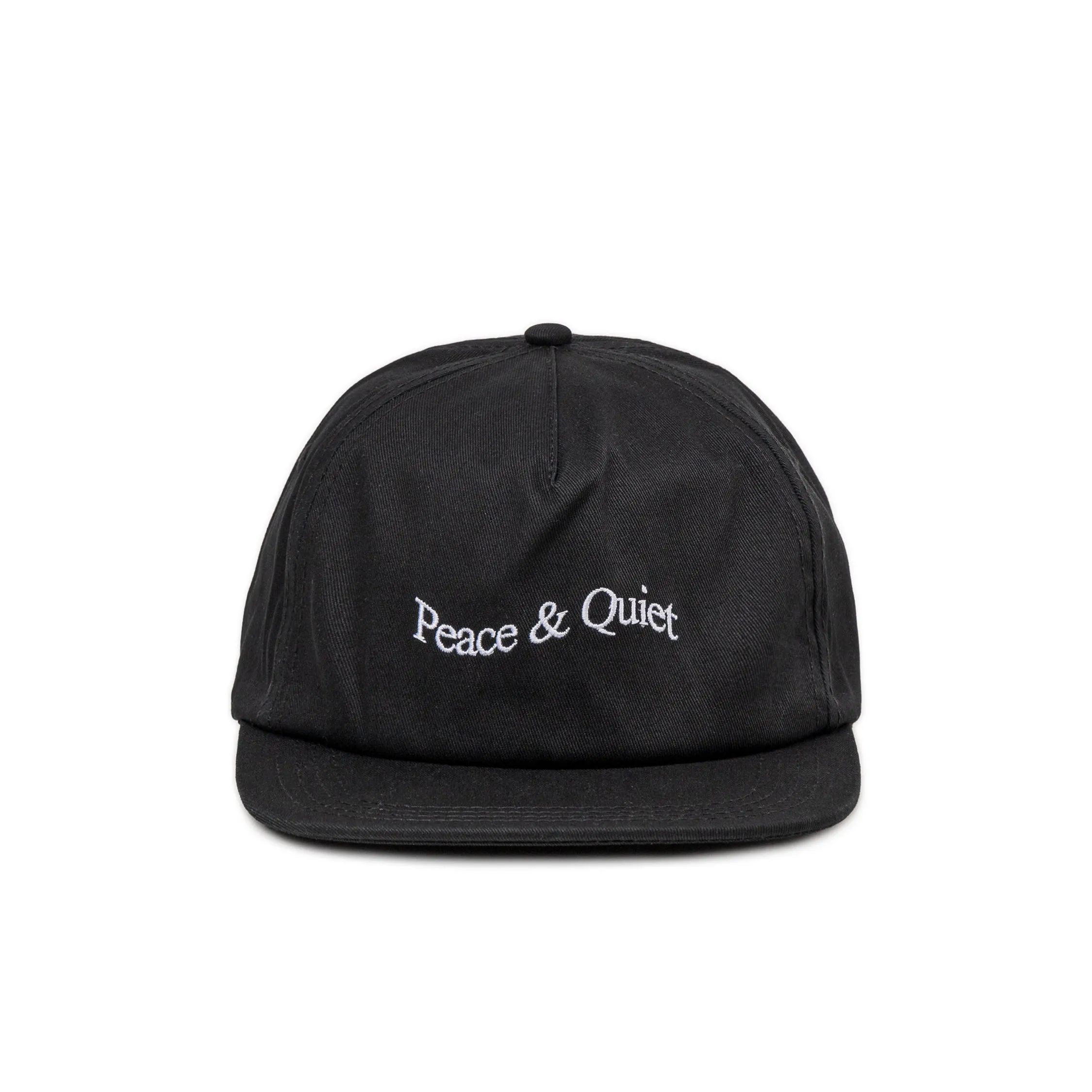 Museum of Peace & Quiet Wordmark 5 Panel Hat sold by Asphalt Gold