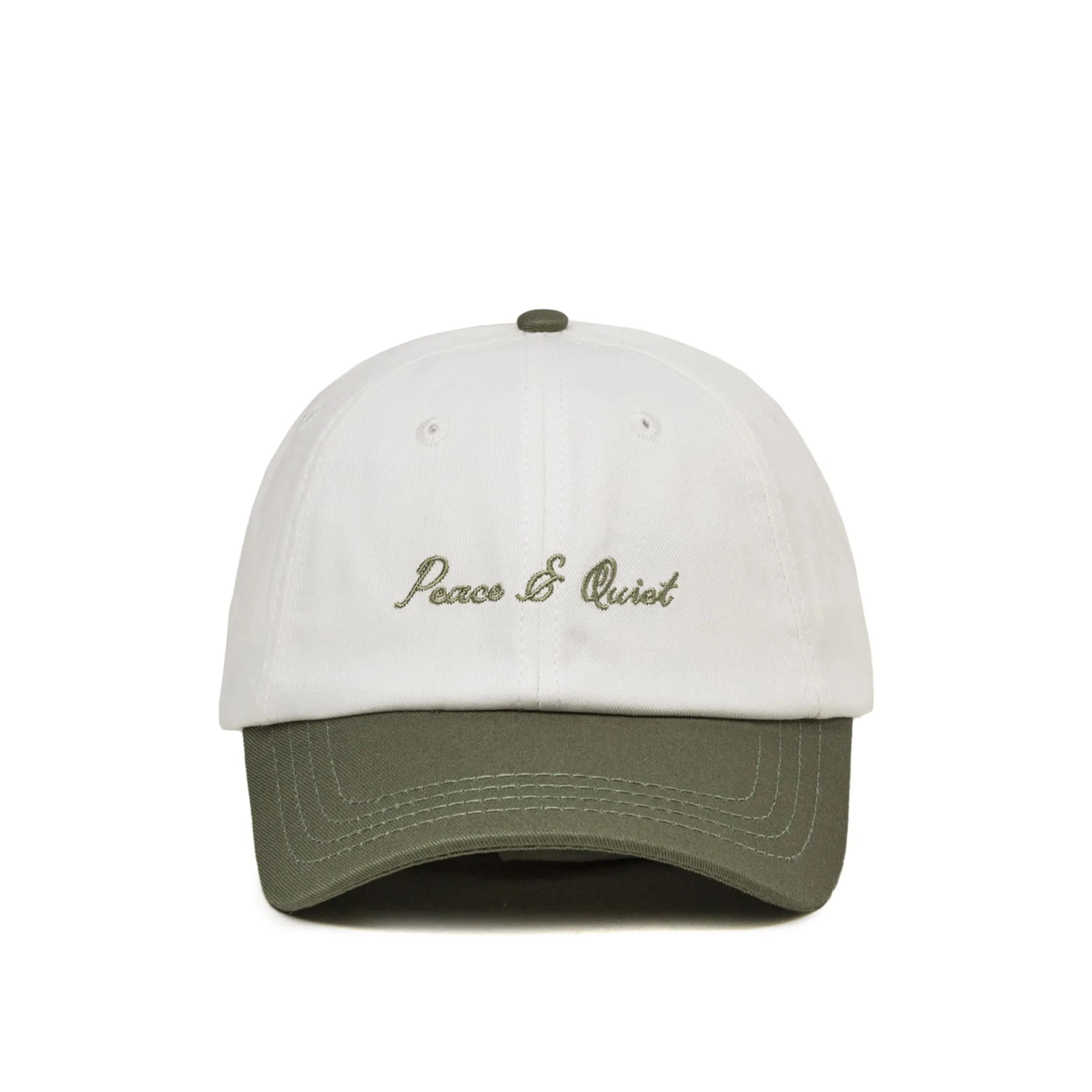 Museum of Peace & Quiet Signature 2 Tone Dad Hat sold by Asphalt Gold