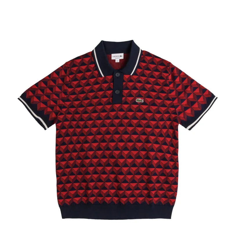 Lacoste Robert George Motif Polo Collar Sweater sold by Asphalt Gold
