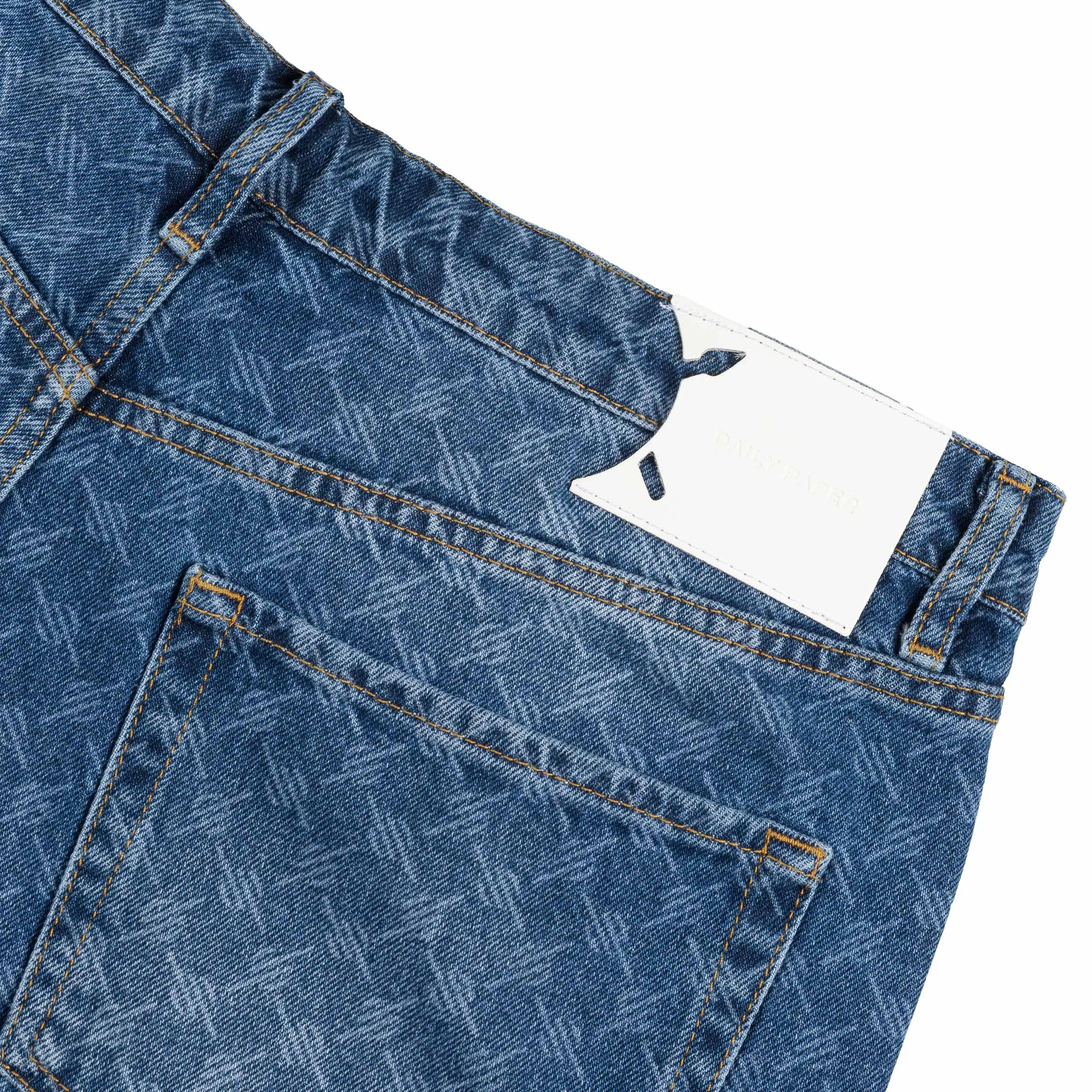 Daily Paper Monogram Denim Shorts sold by Asphalt Gold product image thumbnail 3