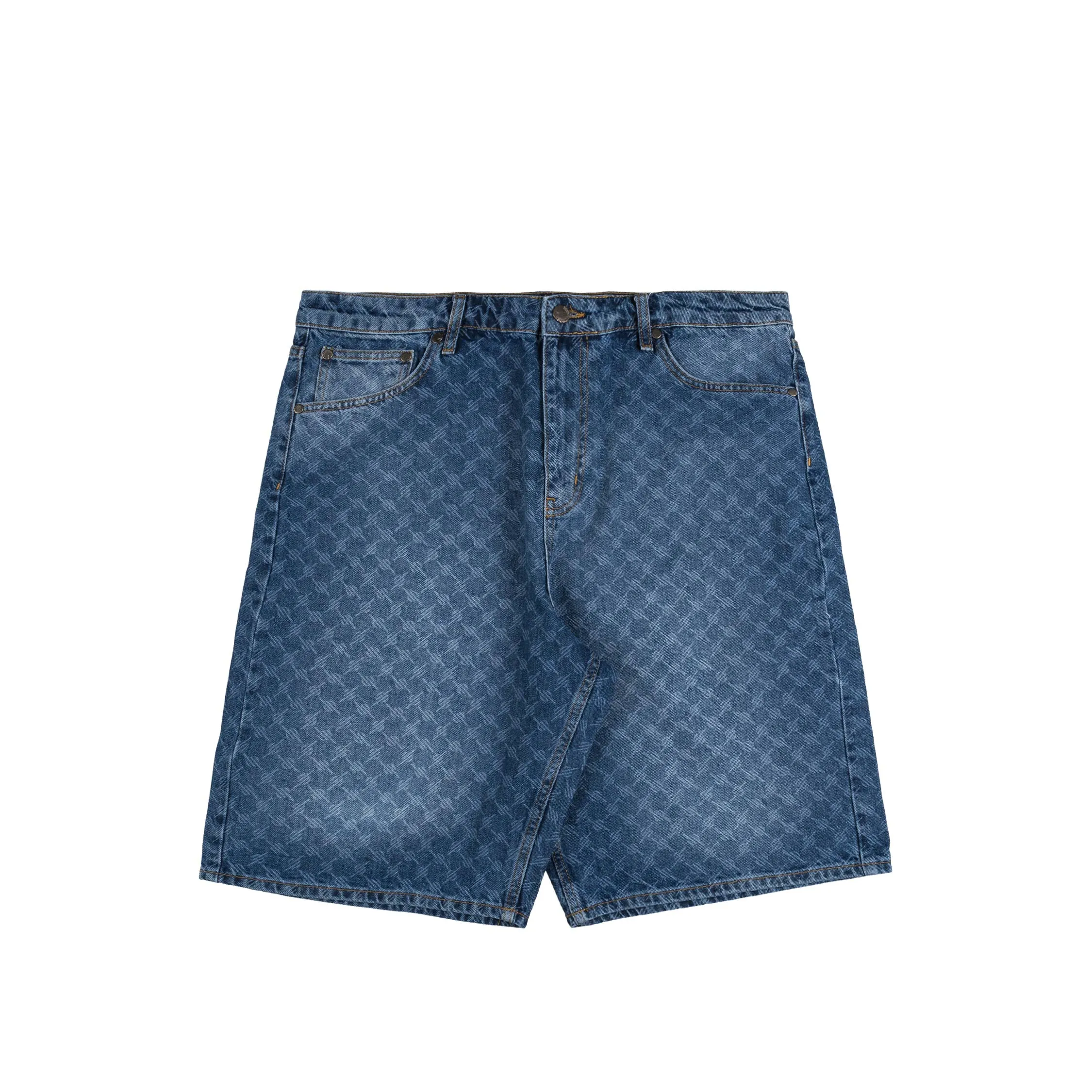 Daily Paper Monogram Denim Shorts sold by Asphalt Gold