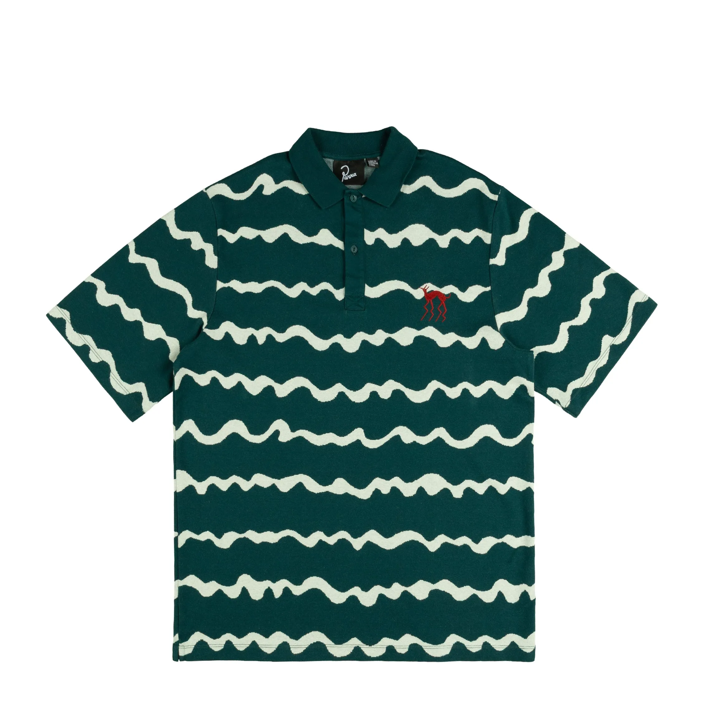 By Parra Broken Waves Polo Shirt sold by Asphalt Gold