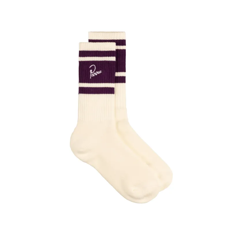 By Parra Signature Striped Crew Socks sold by Asphalt Gold