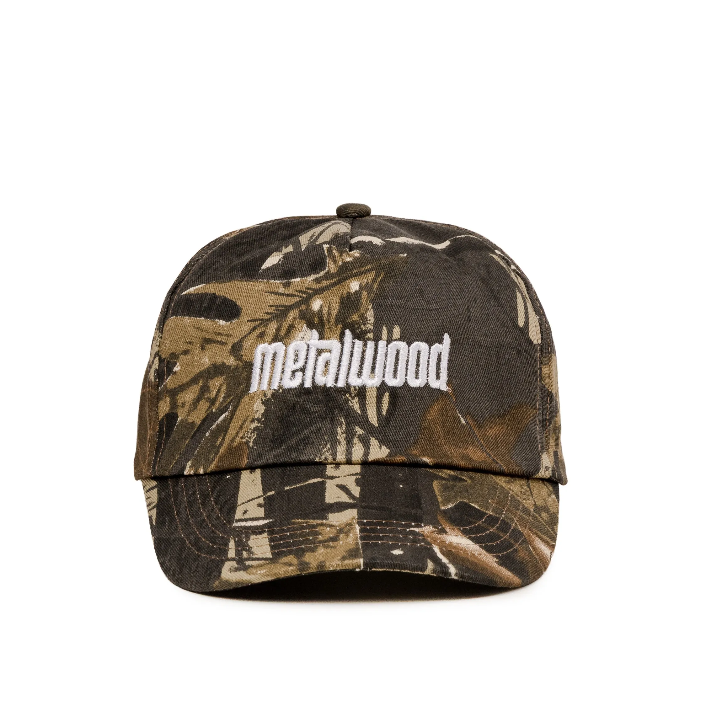 Metalwood Metal Logo 5-Panel Hat sold by Asphalt Gold