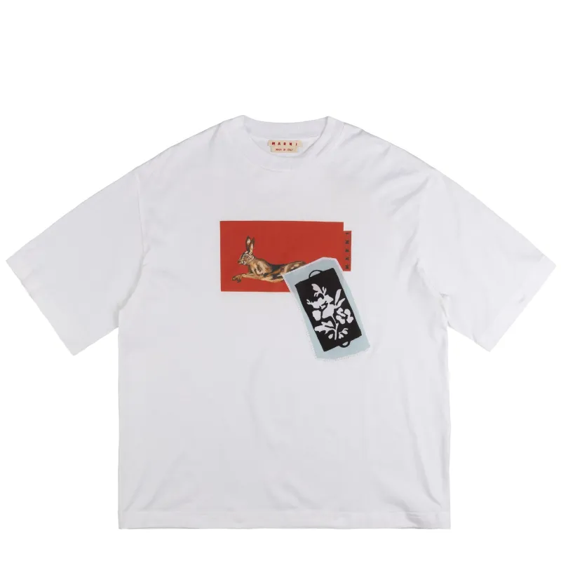 Marni Mixed Media Jersey T-Shirt sold by Asphalt Gold