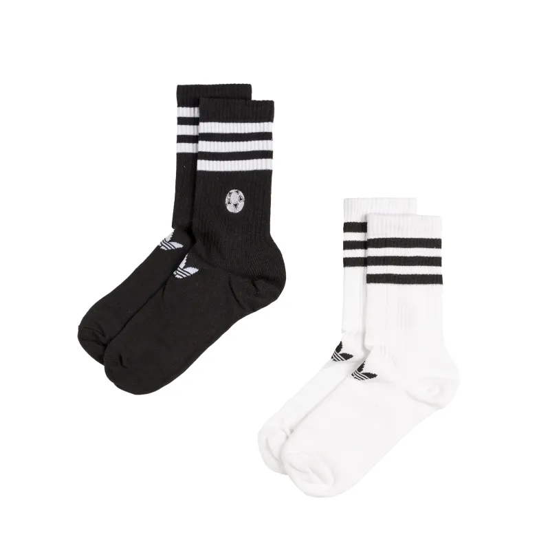 Adidas Embroidered Football Crew Socks 2 Pairs sold by Asphalt Gold