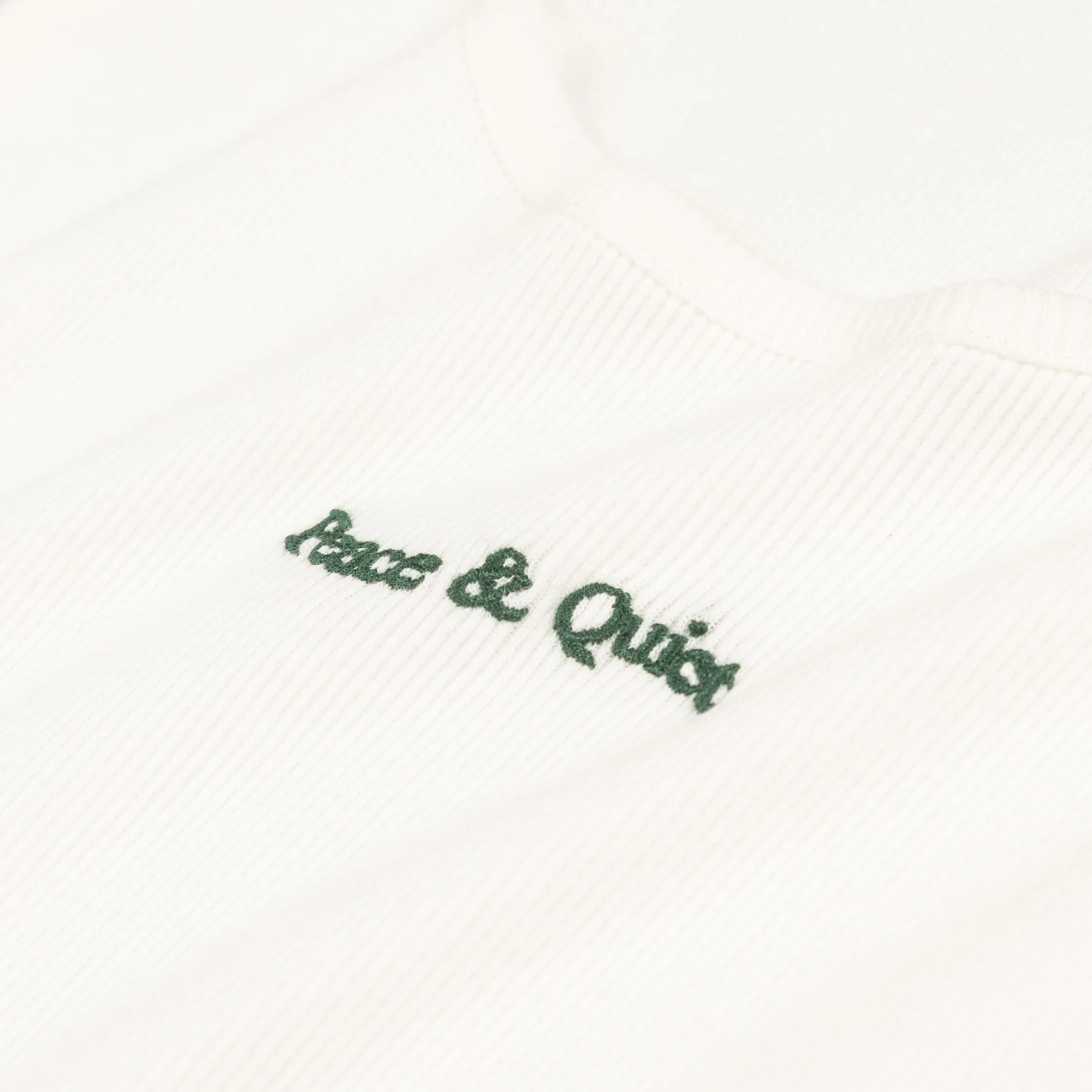 Museum of Peace & Quiet Wordmark Ribbed Tank Top sold by Asphalt Gold product image thumbnail 3