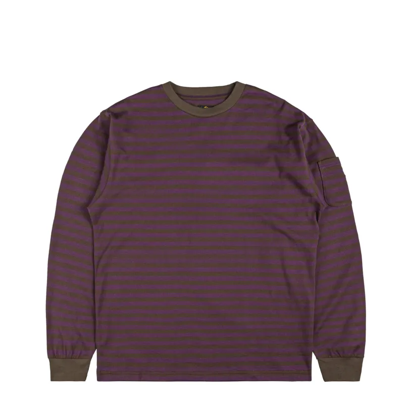 Needles L/S Crew Neck Tee - Cotton Stripe Jersey made by Needles