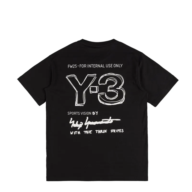 Adidas Y-3 Backprint Short Sleeve Tee sold by Asphalt Gold