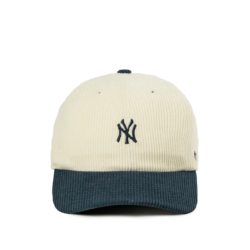 47 MLB New York Yankees Cord Base Runner Two Tone *Clean Up* Cap made by 47