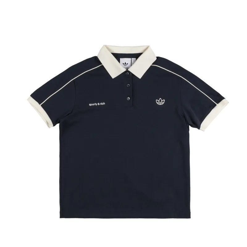 Adidas x Sporty & Rich Wmns Polo T-Shirt sold by Asphalt Gold